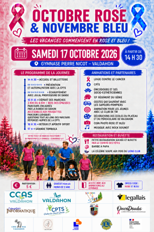 Octobre rose le samedi 17/10/2026